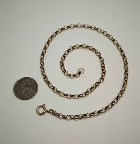 Belcher chain necklace 9ct - chain,