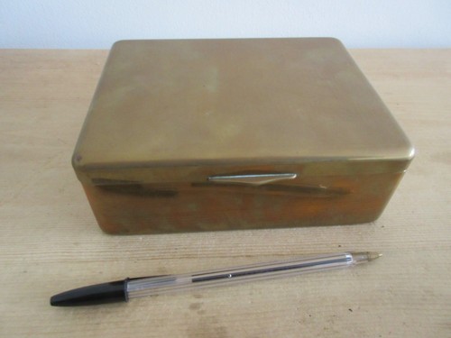 Vintage brass cigarette - vintage, /