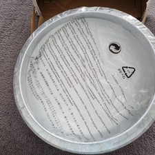 Large Round LED Ceiling Lamp Circular Light Fitting With Grey Shade. Never Used