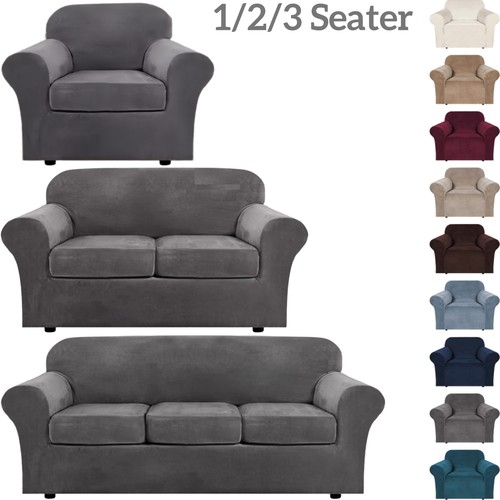 Thick velvet sofa covers - velvet, 1/2/3