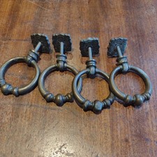 Four Vintage Metal Drop Ring