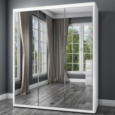 Mirrored Triple Wardrobe