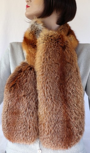 Fur scarf red fox collar - fur, stole