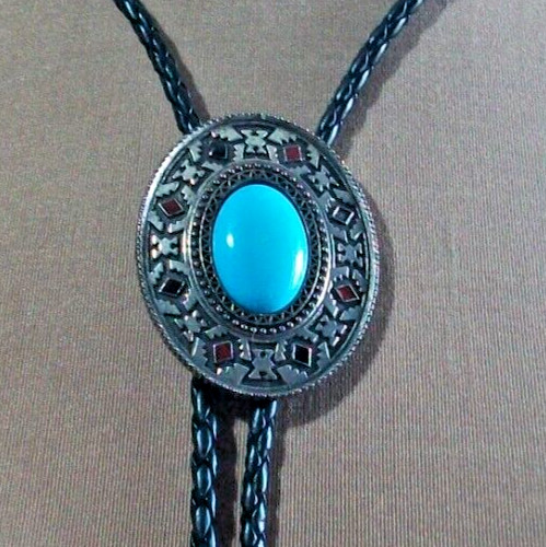 Western bolo bootlace tie - bootlace,