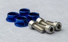 Vauxhall Astra H MK5 Bonnet Hinge Stainless Bolt & Coloured Washer kit VXR Turbo