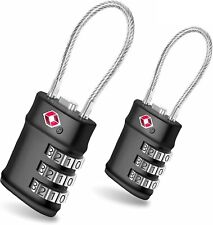 TSA Approved 3 Dial Combination Padlock for Luggage, Gym, Travel Security