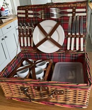 Wicker Picnic Basket Set