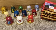 Disney Christmas Bells Complete Collection From Morrisons Full Set of 12