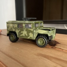 Vintage Soma Mighty Wheels US Army Jeep Hummer Humvee  Scale 1998 Truck Car Toy