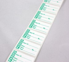PAT Test / Testing Labels/Stickers PASSED Strong Polypropylene Non Rip 40 x24mm