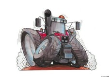 TRACTOR RED Koolart Cartoon