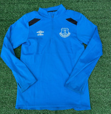 Everton FC Training Blue Jumper | Umbro Kit | Child 11-12 Years | Football Top 2