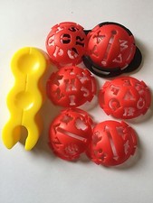 6 piece JL Golf ball template stencil Align-em-up & FREE tempo putting tray