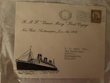 Queen Mary Maiden Voyage 1936 Cover