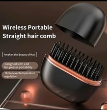 Hair straightener brush Mini Portable Cordless Straightening Rechargeable  uk 
