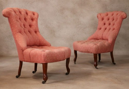 Pair antique walnut - pair, of