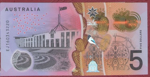 Australian banknote five - banknote, $5