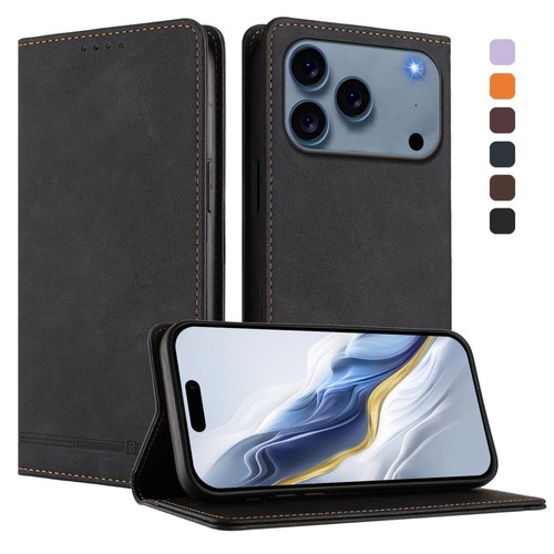 Leather stand wallet - leather, phone