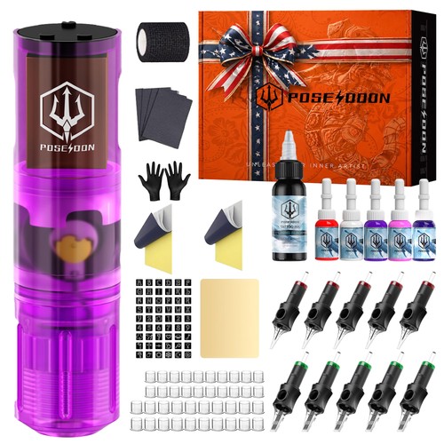 Poseidon tattoo gun kit - gun,