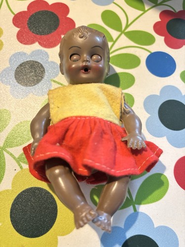 Vintage baby black - baby, doll