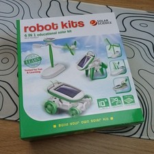 Robot Kits, 6 in 1 educational solar kit, box opened but toy brand new