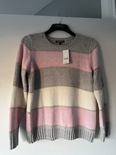 Pink/Grey/Cream Striped Jumper