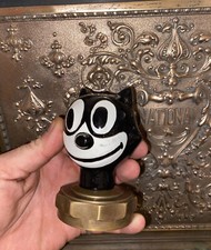 Felix Radiator Cap Brass Patina Auto Hotrod Car Truck Collector Ratrod Mechanic