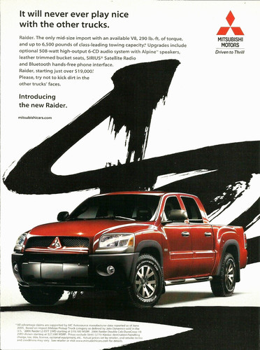2006 mitsubishi raider red - 2006,