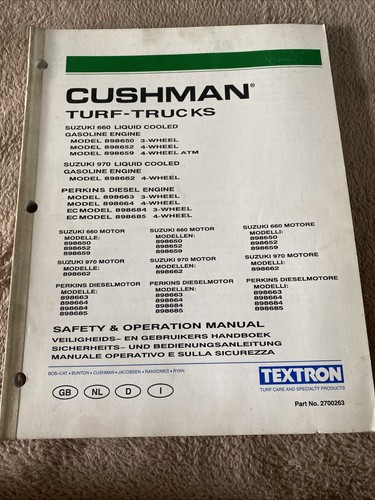Cushman turf trucks safety and - turf-trucks,