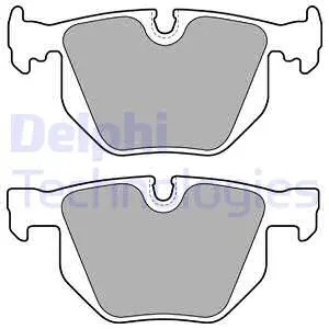 Rear brake pad set - disc,