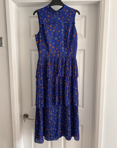 Whistles blue floral - floral, collared
