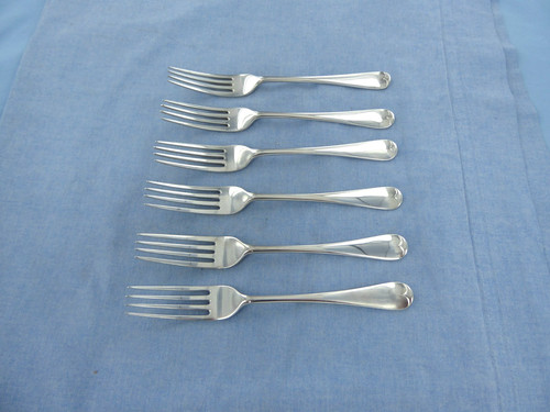 Antique set six sterling - an,