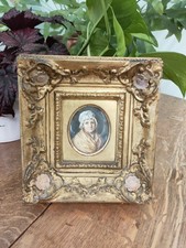 Early 19th Century Miniature Portrait Of A Lady Antique 191 Regent Street London
