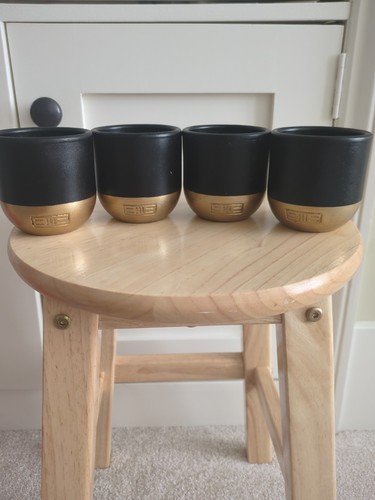 Small plant pots black and - plant, x4