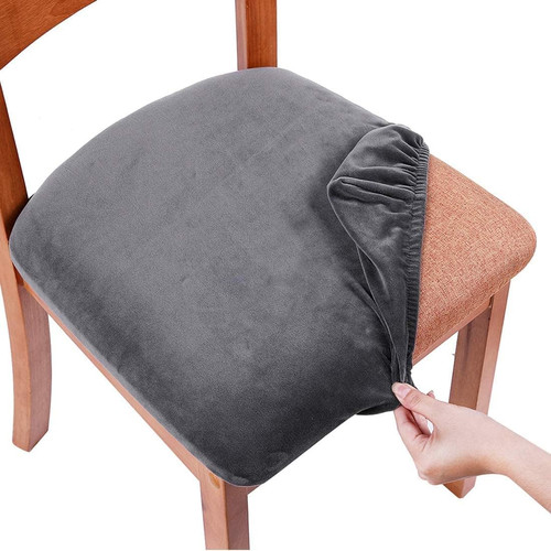 Velvet seat covers for dining - seat,
