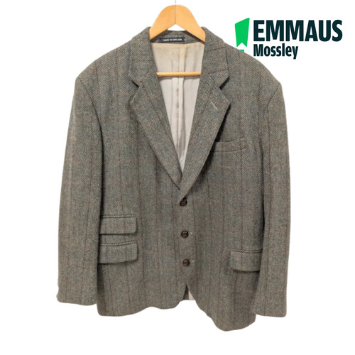 Men tweed herringbone blazer - tweed,