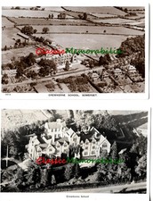 Vintage Original Postcards CREWKERNE SCHOOL Somerset  Aerial Views 1940s/50s?