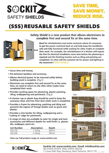 Socket safety shield new - socket,
