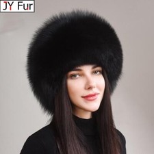 Womens Real Fox Fur Hat