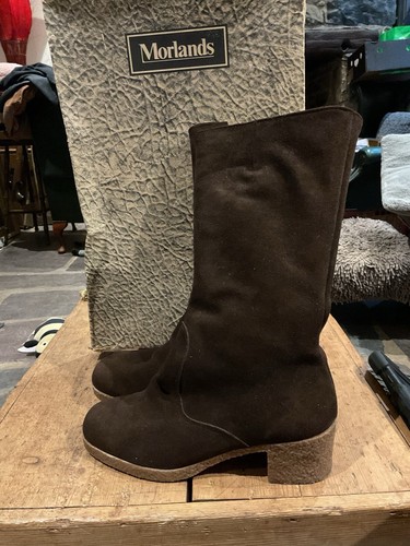 Morlands sheepskin suede boots - sheepskin,