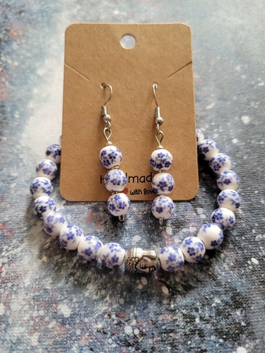 Handmade bracelet and earring - handmade,