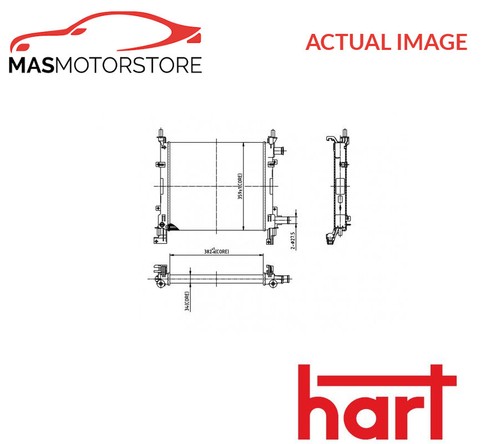 Engine cooling radiator hart - engine,