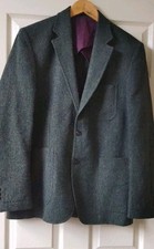 Duchamp Tailored Fit Jacket Men's 38 ~ 100% Wool Green Tweed tailored fit