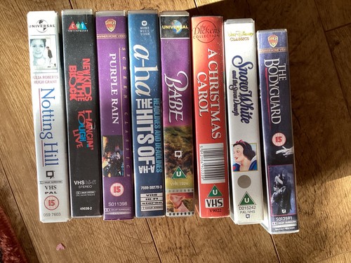 Job lot mixed video tapes - of, 8