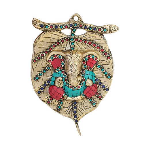 Brass god pipal leaf - brass,