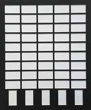 STANDARD SIZE 50 CIGARETTE CARD MOUNT 45H/5V - Black Green Maroon Blue Brown +