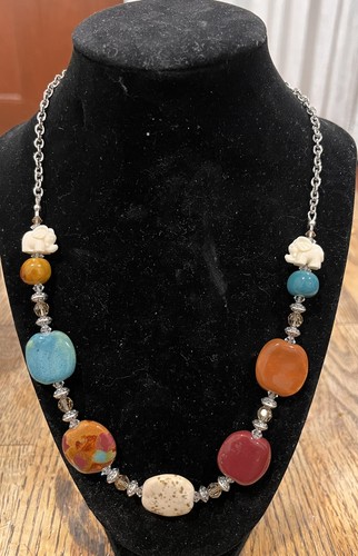Kazuri beads and swarovski - beads,