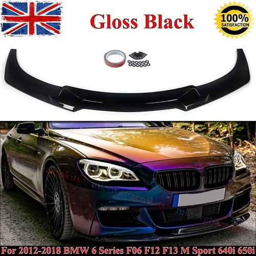 Front splitter lip - front, black