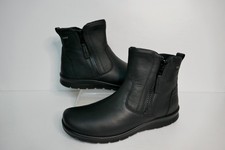 NEW W.BOX ECCO BABETT GTX BLACK LEATHER WATERPROOF ANKLE BOOTS UK 8-8.5 RRP £140