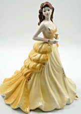 BEAUTIFUL 8.5" COALPORT BONE CHINA GOLDEN ANNIVERSARY FIGURINE LADY 1st QUALITY